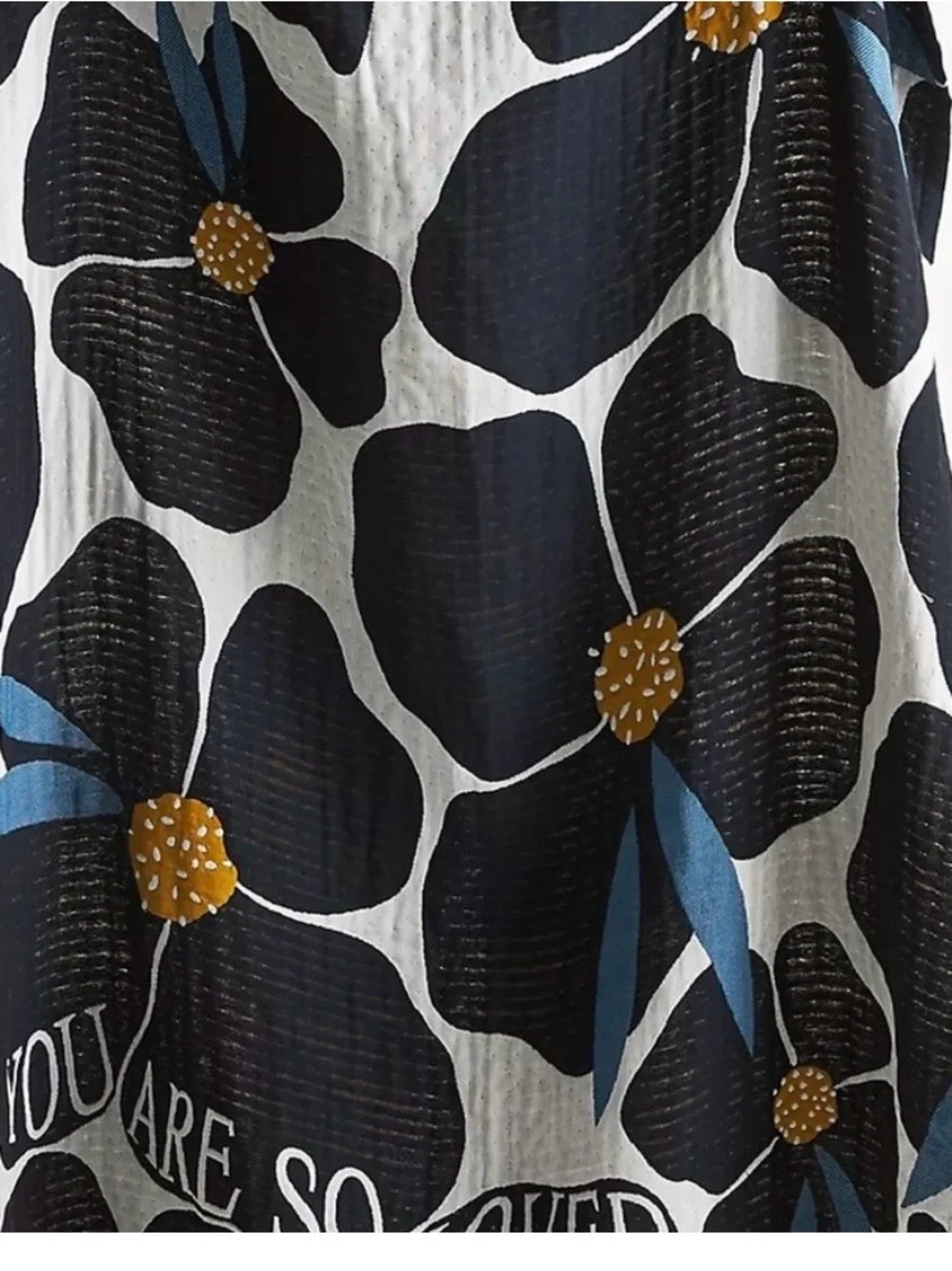 Anthropologie Collab McKenzie Parrott Reversible 100% Cotton Throw Blanket 50X70